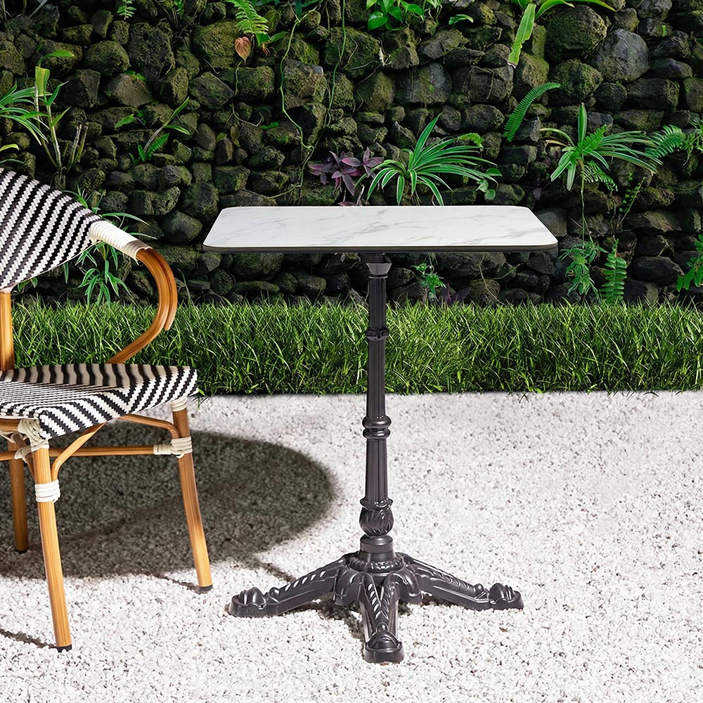 Driftora Breeze Aluminium Restaurant Table - White - Small
