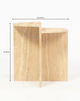 Travertine Marble Vyine Accent Table
