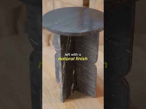 Zuri Black Marble Round Side Table