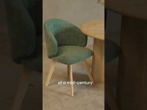 Tezzo Linen Wooden Dining Chair