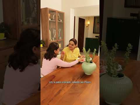 Serenzia x Mulho 4 Seater Mango Wood Brown Dining Table Set