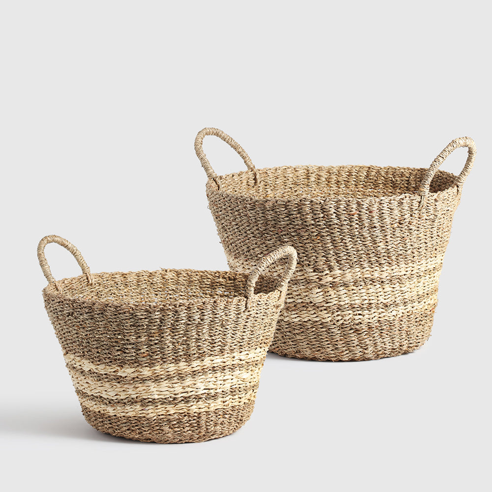 Athena Seagrass Basket set of 2