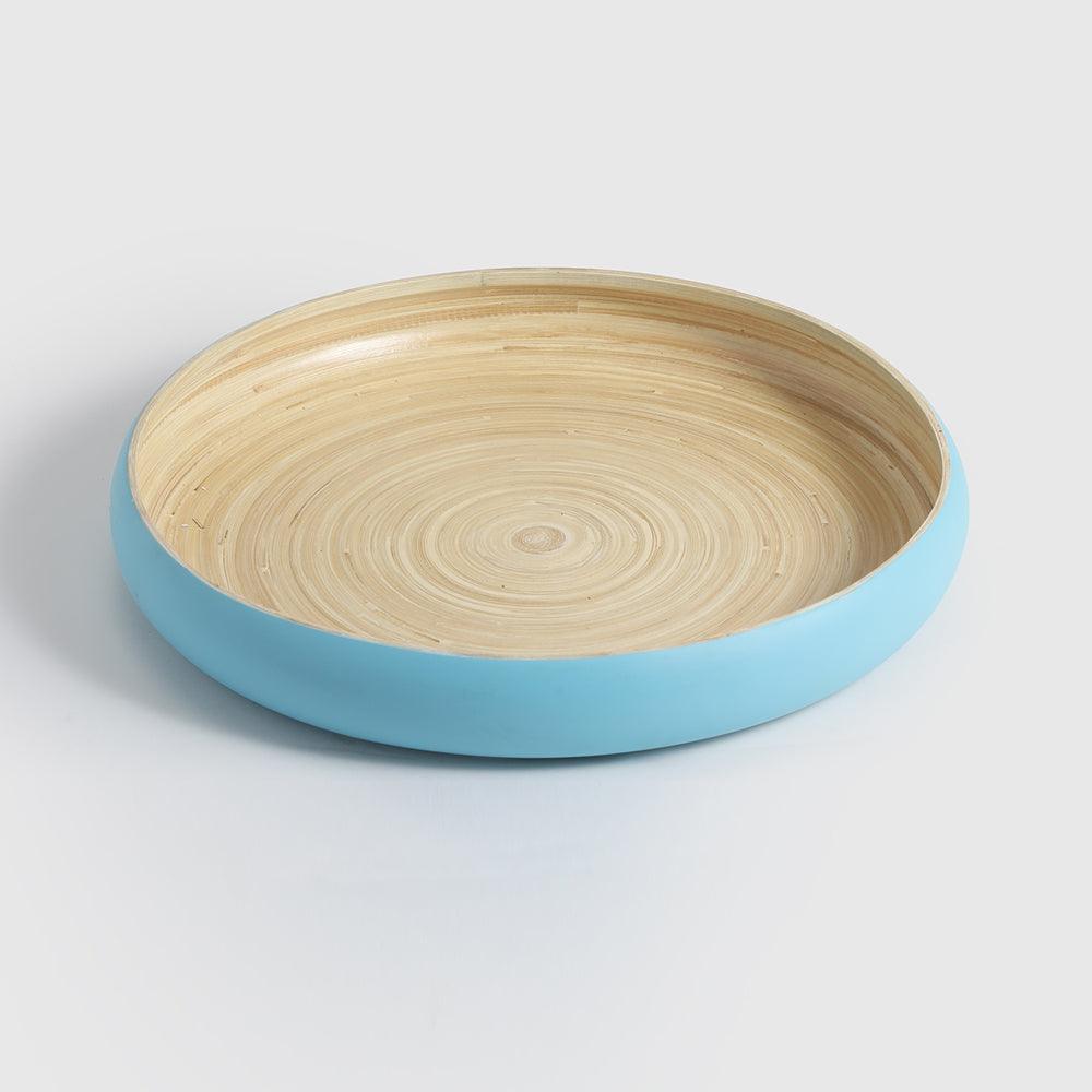 Maliya Bamboo Bowls Blue set of 3 - set of 3