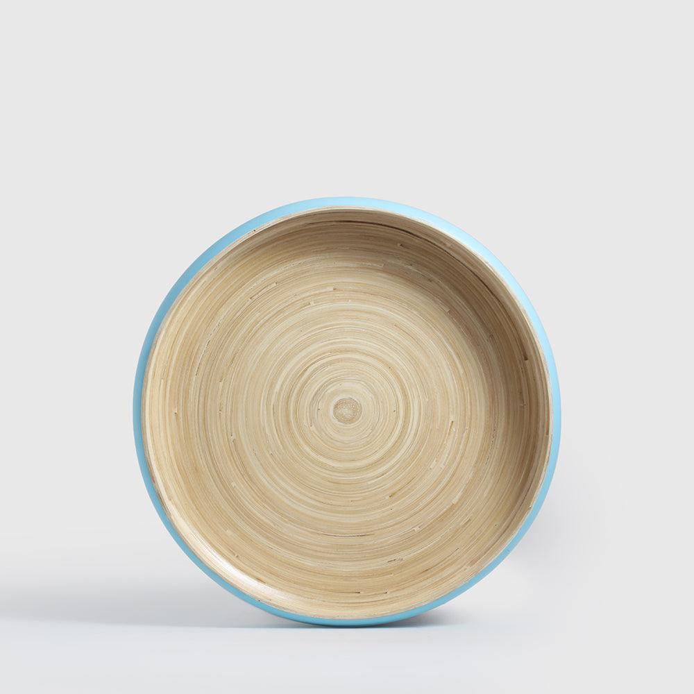 Maliya Bamboo Bowls Blue set of 3 - set of 3