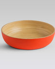 Sahaya Bamboo Bowls Orange set of 3 - Living Shapes