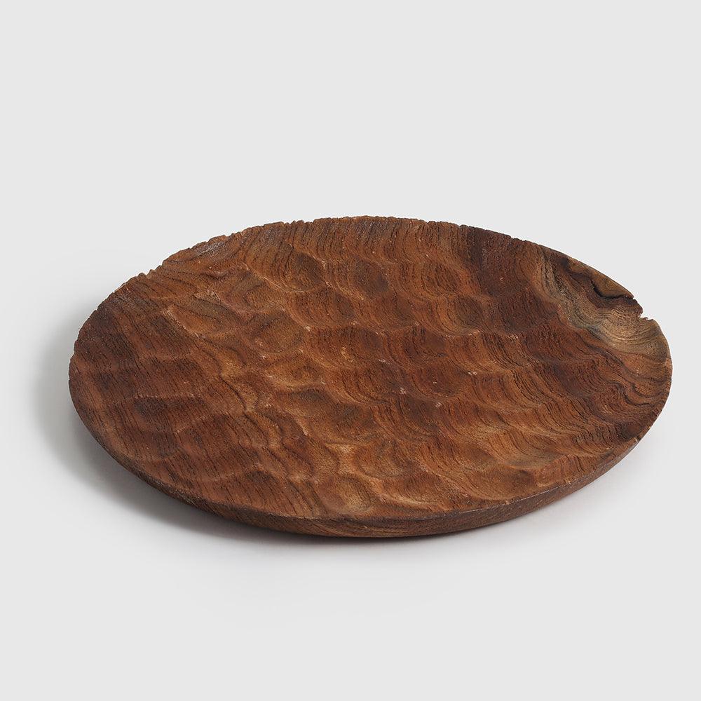 Amber Plate wood set of 3