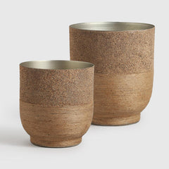 Selya Iron Vase With Jute Wrappers Indoor Planter